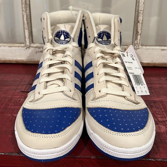 Mens Size 11 - Adidas Originals Top Ten RB Hi Cream Blue White Sneakers FZ6022 - Picture 4 of 6